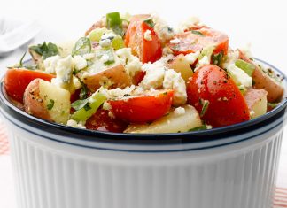 Salade de pommes de terre et tomates Weight Watchers
