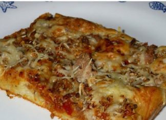 Pizza liquide au thon avec Thermomix