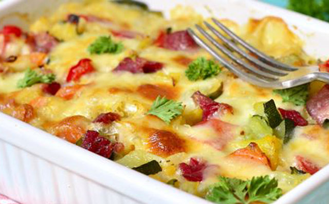 Gratin Leger De Legumes Au Chevre Frais Ww Kanisette